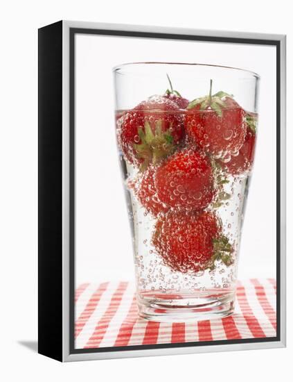 Glass of Strawberry Punch-Kröger & Gross-Framed Premier Image Canvas