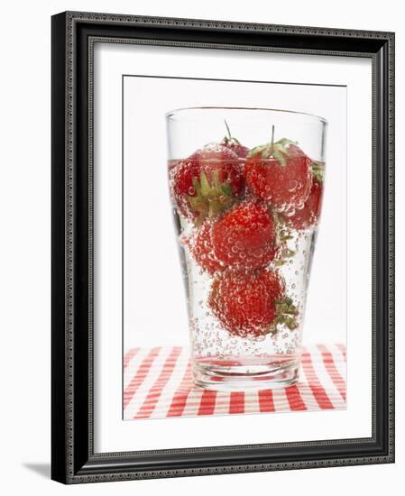 Glass of Strawberry Punch-Kröger & Gross-Framed Photographic Print