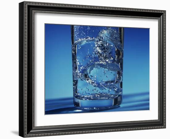Glass of Water And Ice-Victor De Schwanberg-Framed Photographic Print