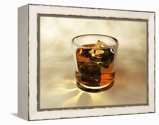 Glass of Whiskey, Computer Artwork-Christian Darkin-Framed Premier Image Canvas