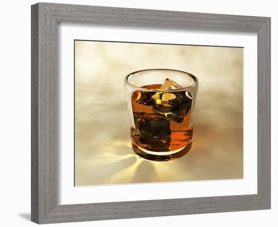 Glass of Whiskey, Computer Artwork-Christian Darkin-Framed Photographic Print