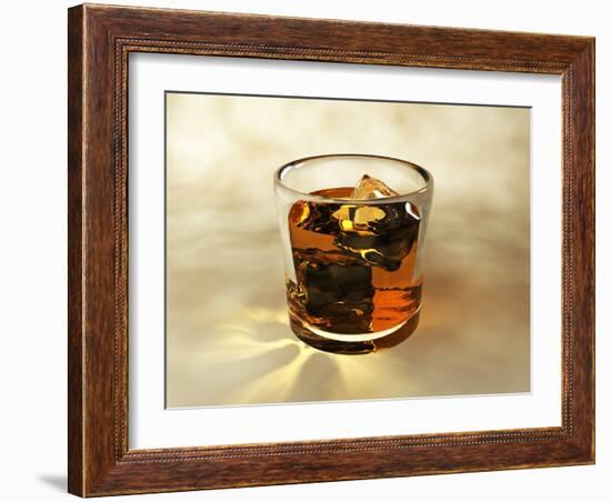 Glass of Whiskey, Computer Artwork-Christian Darkin-Framed Photographic Print