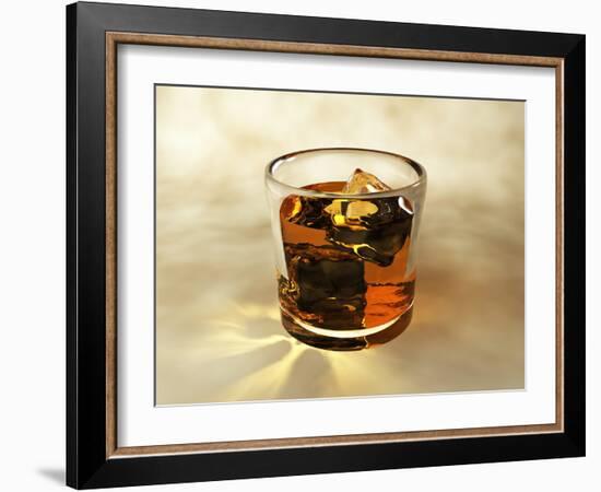 Glass of Whiskey, Computer Artwork-Christian Darkin-Framed Photographic Print