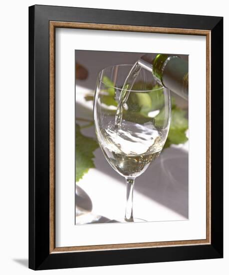 Glass of White Wine, Chateau Belgrave, Haut-Medoc, Grand Crus Classee, France-Per Karlsson-Framed Photographic Print