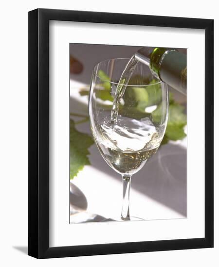 Glass of White Wine, Chateau Belgrave, Haut-Medoc, Grand Crus Classee, France-Per Karlsson-Framed Photographic Print