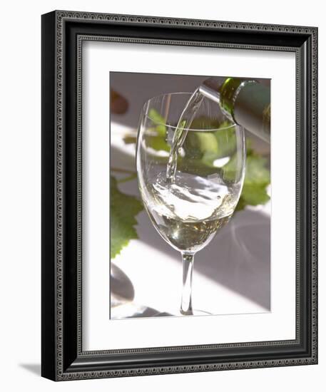 Glass of White Wine, Chateau Belgrave, Haut-Medoc, Grand Crus Classee, France-Per Karlsson-Framed Photographic Print