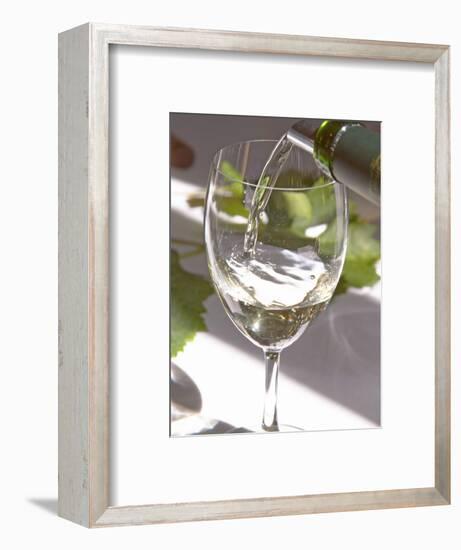 Glass of White Wine, Chateau Belgrave, Haut-Medoc, Grand Crus Classee, France-Per Karlsson-Framed Photographic Print