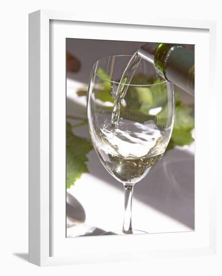 Glass of White Wine, Chateau Belgrave, Haut-Medoc, Grand Crus Classee, France-Per Karlsson-Framed Photographic Print