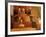 Glass of White Wine on Bung Hole Stopper, Wine Cellar of Jo Pithon, Loire Valley, France-Per Karlsson-Framed Photographic Print