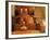 Glass of White Wine on Bung Hole Stopper, Wine Cellar of Jo Pithon, Loire Valley, France-Per Karlsson-Framed Photographic Print
