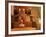 Glass of White Wine on Bung Hole Stopper, Wine Cellar of Jo Pithon, Loire Valley, France-Per Karlsson-Framed Photographic Print