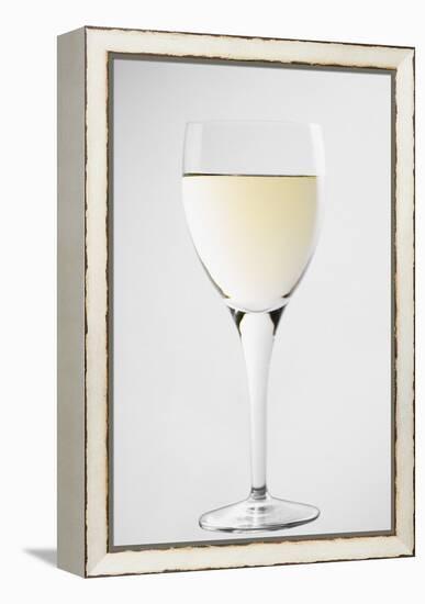 Glass of White Wine-Lawrence Lawry-Framed Premier Image Canvas