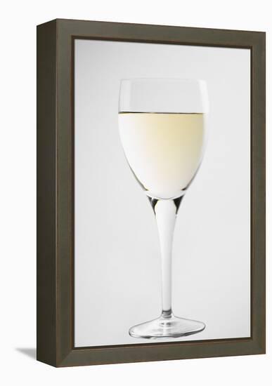 Glass of White Wine-Lawrence Lawry-Framed Premier Image Canvas