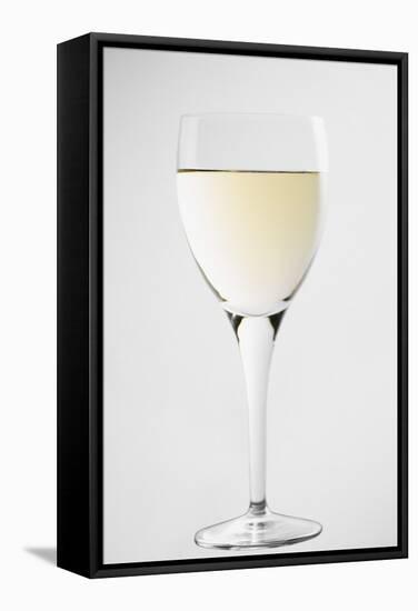 Glass of White Wine-Lawrence Lawry-Framed Premier Image Canvas