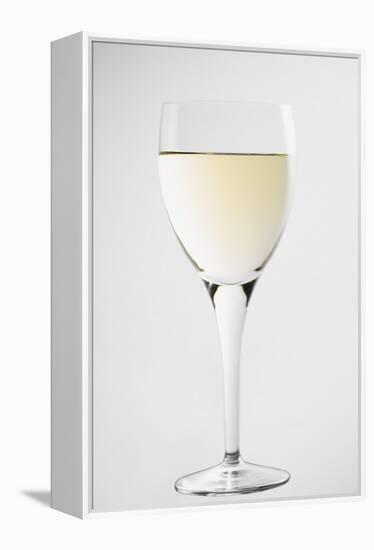 Glass of White Wine-Lawrence Lawry-Framed Premier Image Canvas