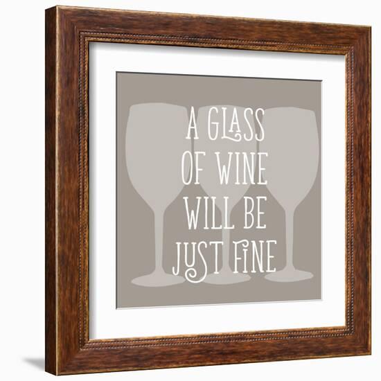 Glass of Wine-Sd Graphics Studio-Framed Art Print