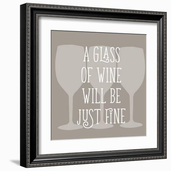 Glass of Wine-Sd Graphics Studio-Framed Art Print