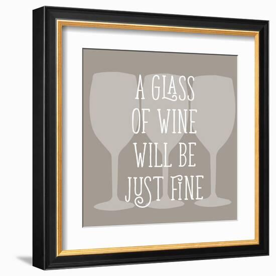 Glass of Wine-Sd Graphics Studio-Framed Art Print