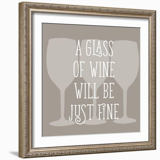 Glass of Wine-Sd Graphics Studio-Framed Art Print