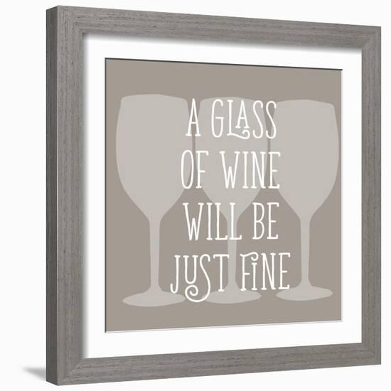 Glass of Wine-Sd Graphics Studio-Framed Art Print