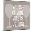 Glass of Wine-Sd Graphics Studio-Mounted Art Print