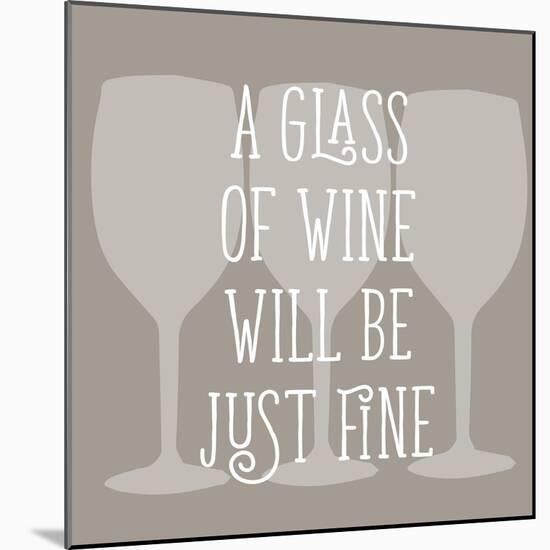 Glass of Wine-Sd Graphics Studio-Mounted Art Print