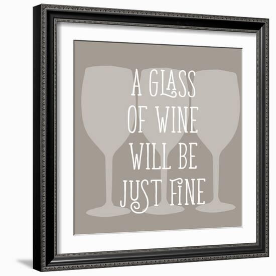 Glass of Wine-Sd Graphics Studio-Framed Art Print