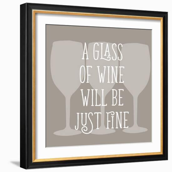 Glass of Wine-Sd Graphics Studio-Framed Art Print