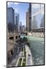 Glass Towers Along the Chicago River, Chicago, Illinois, United States of America, North America-Amanda Hall-Mounted Photographic Print