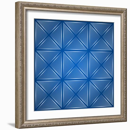 Glass Triangles Background-Den Rakhuba-Framed Art Print