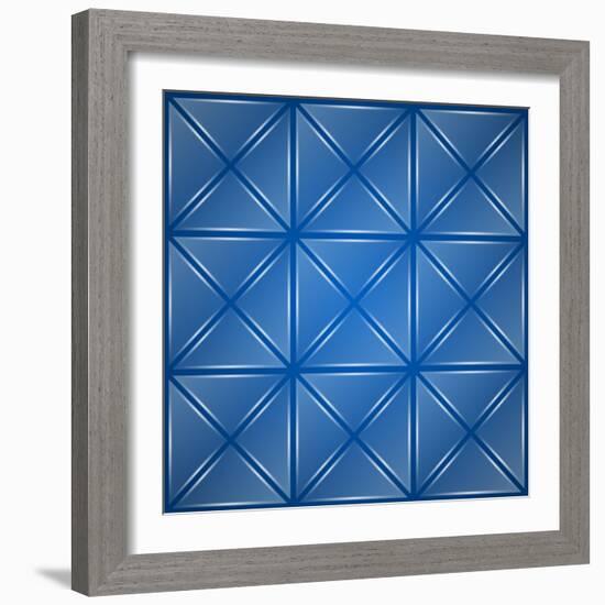 Glass Triangles Background-Den Rakhuba-Framed Art Print