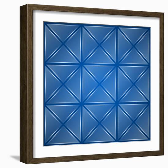 Glass Triangles Background-Den Rakhuba-Framed Art Print