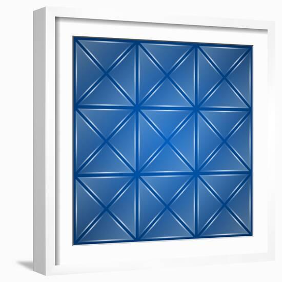 Glass Triangles Background-Den Rakhuba-Framed Art Print