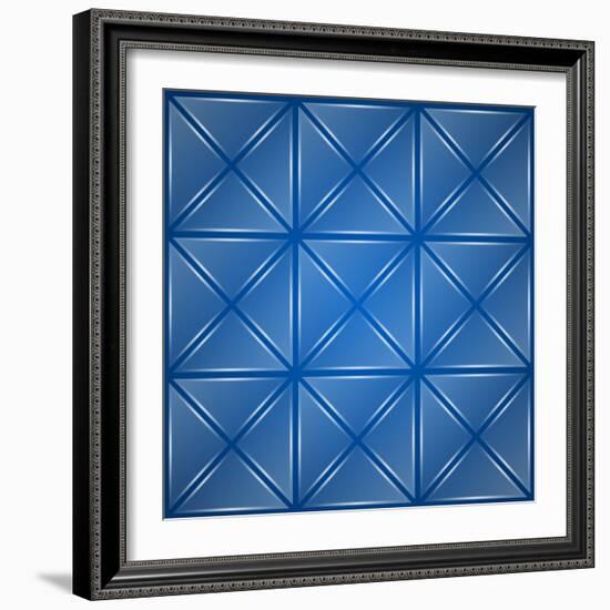 Glass Triangles Background-Den Rakhuba-Framed Art Print