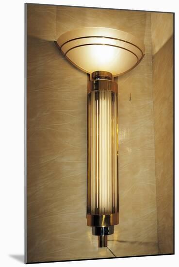 Glass Wall Lamps from the Lido Theatre in Paris, Ca 1920, France-null-Mounted Giclee Print