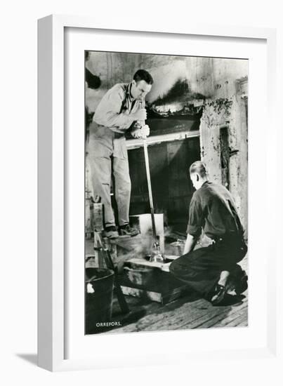 Glassblowing-null-Framed Art Print