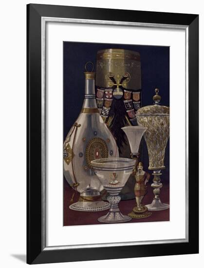 Glasses and Glass Bottles-null-Framed Giclee Print