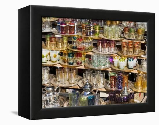 Glasses for Sale in the Souk, Medina, Marrakech (Marrakesh), Morocco, North Africa, Africa-Nico Tondini-Framed Premier Image Canvas