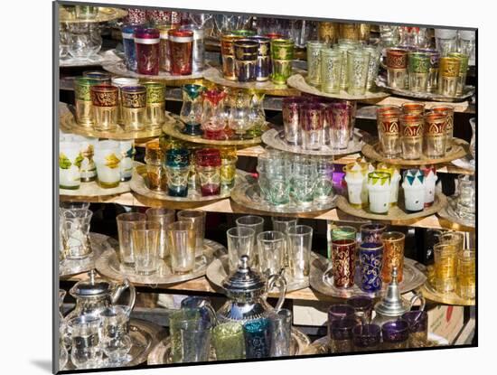 Glasses for Sale in the Souk, Medina, Marrakech (Marrakesh), Morocco, North Africa, Africa-Nico Tondini-Mounted Photographic Print