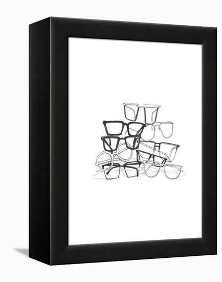 Glasses Jumble 3-Natasha Marie-Framed Premier Image Canvas