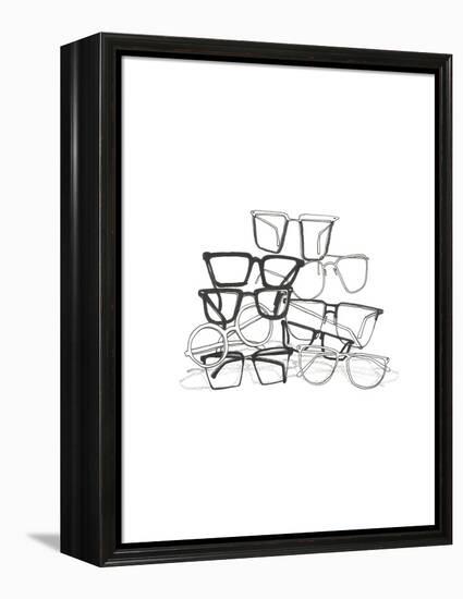 Glasses Jumble 3-Natasha Marie-Framed Premier Image Canvas
