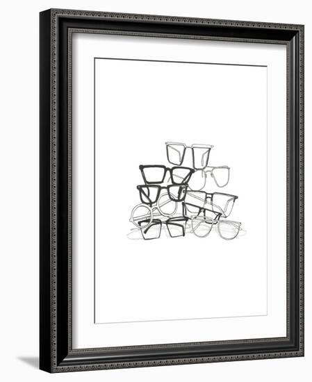 Glasses Jumble 3-Natasha Marie-Framed Giclee Print