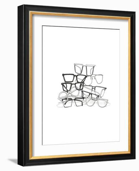 Glasses Jumble 3-Natasha Marie-Framed Giclee Print