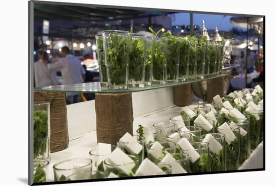 Glasses of Mint Tea, Some with Sugar, Djemaa El Fna, Marrakesh, Morocco, North Africa, Africa-Stephen Studd-Mounted Photographic Print