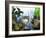 Glasses of White Wine on Table With River Relected in Glass, Loire, France, Europe-John Miller-Framed Photographic Print