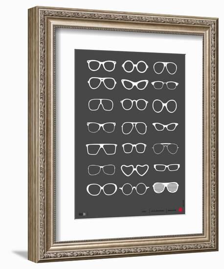 Glasses Poster II-NaxArt-Framed Art Print