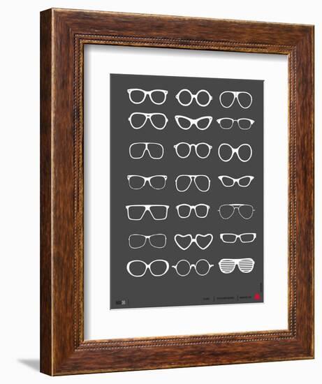 Glasses Poster II-NaxArt-Framed Art Print