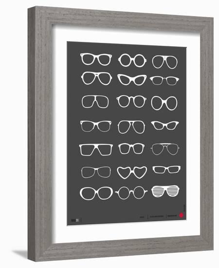 Glasses Poster II-NaxArt-Framed Art Print