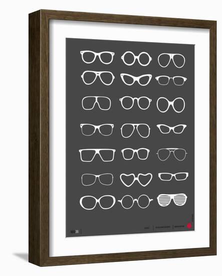 Glasses Poster II-NaxArt-Framed Art Print