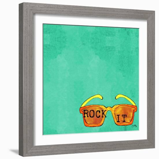 Glasses Square I-Elizabeth Medley-Framed Art Print